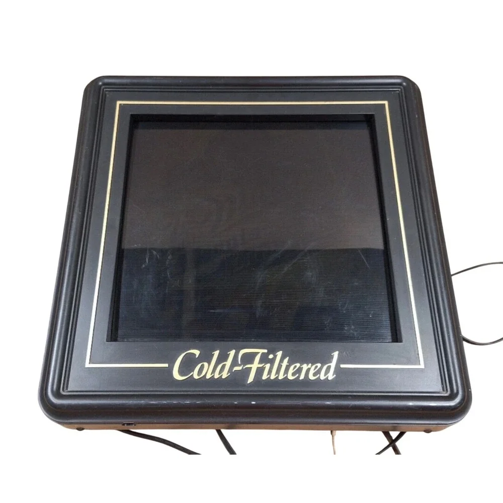 Vintage Miller Genuine Draft Cold Filtered‎ Light Up Beer Sign Bar Decor 90s
